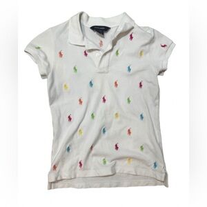 Kid’s Polo Ralph Lauren Multi Color Logo Collared Shirt